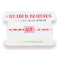 Alpha Omicron Pi Block Bracelet on Color
