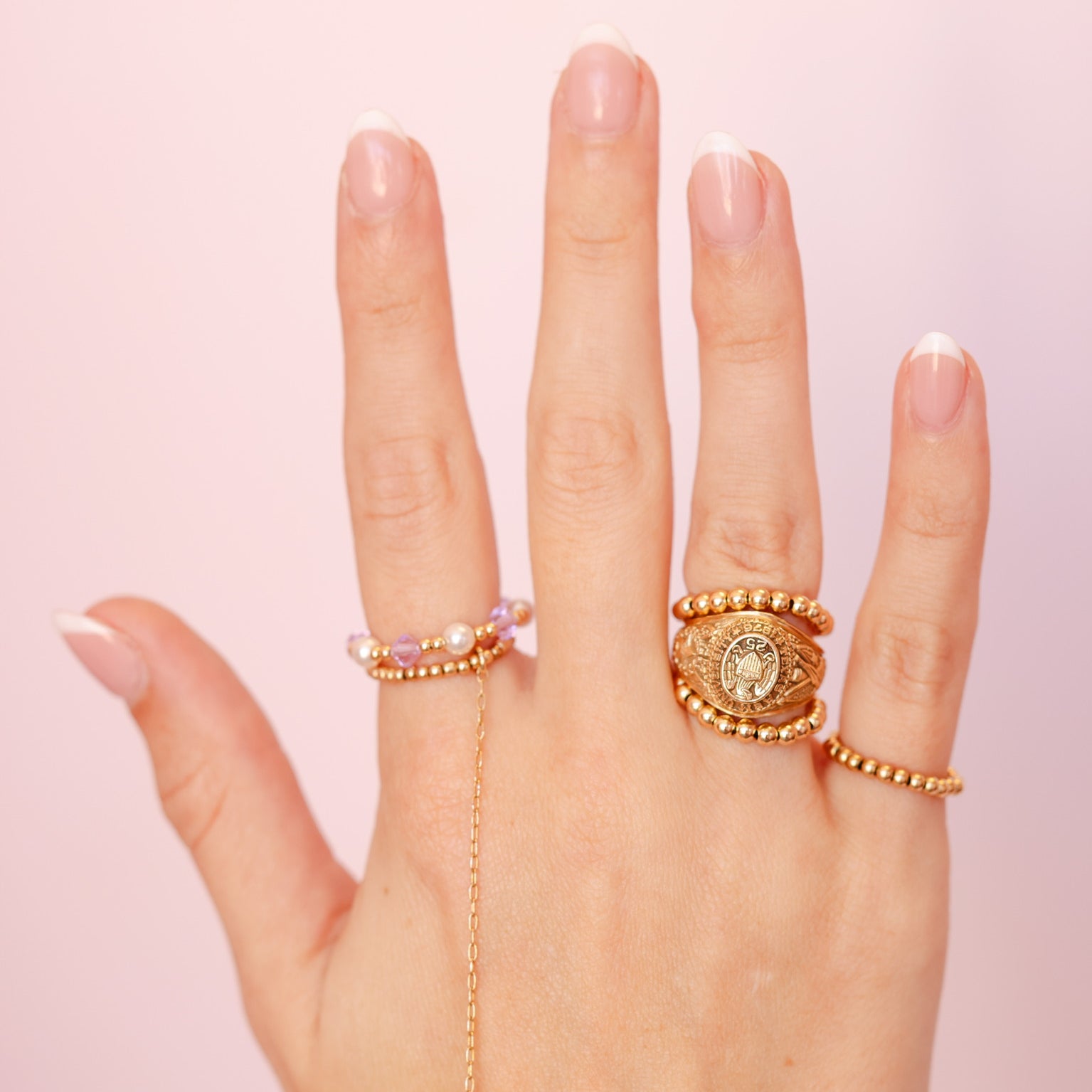 Light Purple Pearl June Ring