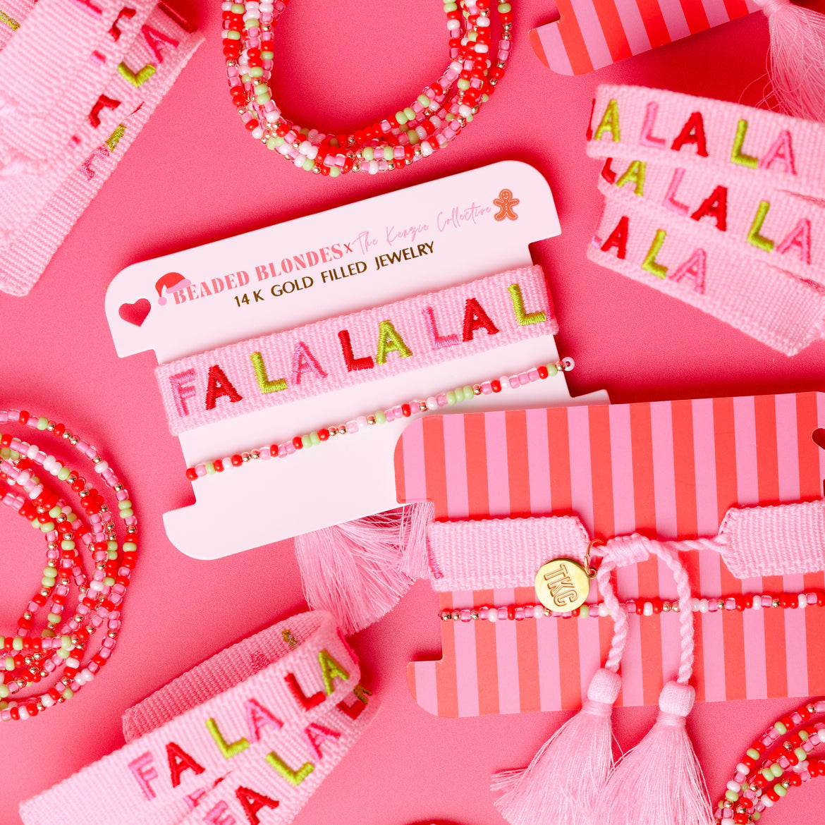 Fa La La BB X KC Christmas Tassel Stack