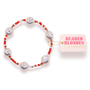 Bright Red and White Sadie Sprinkle Bracelet
