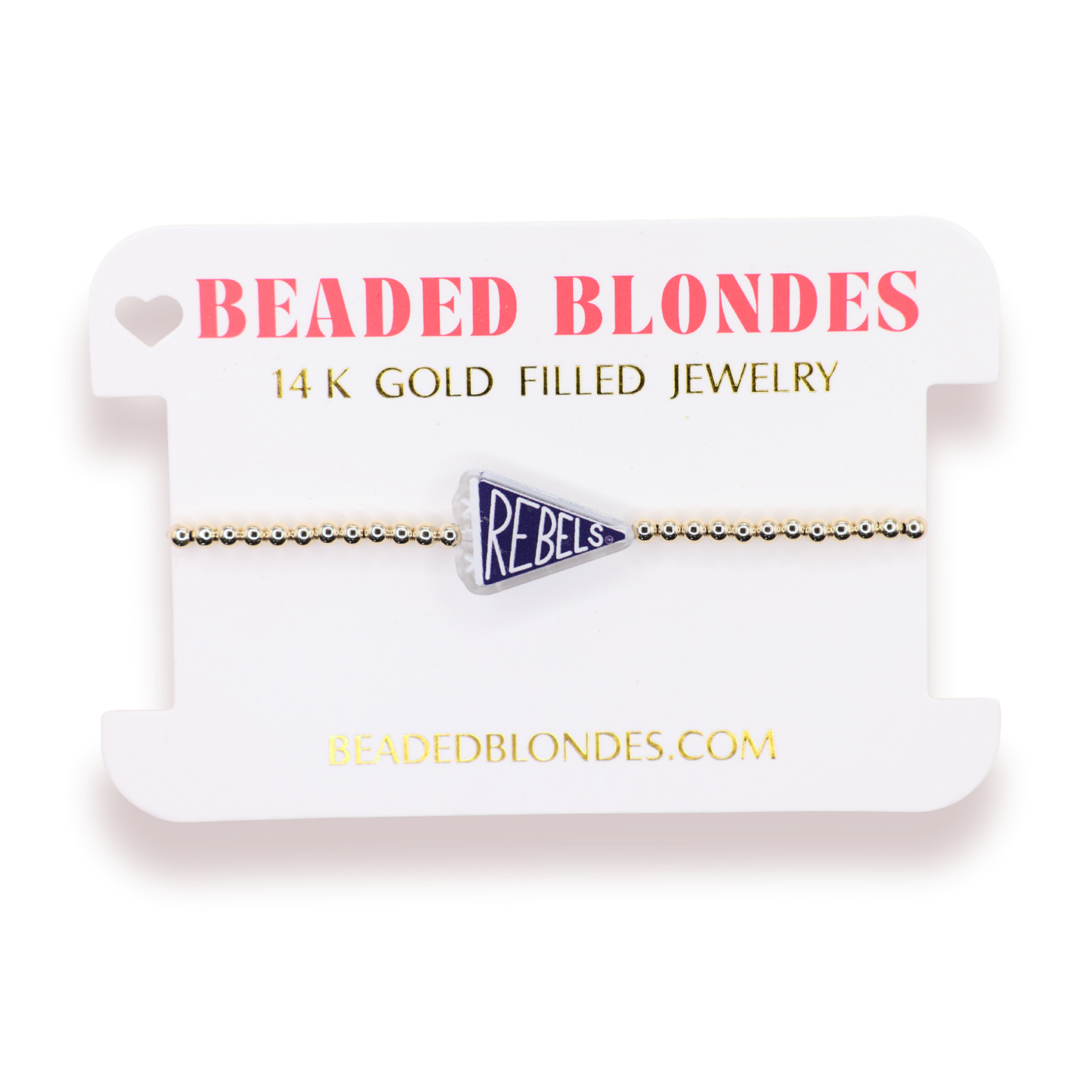 Rebels Flag Bracelet on Gold