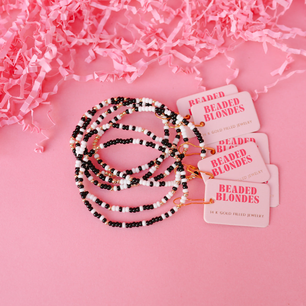 Black & White Sprinkle Bracelet (Spring Sale)