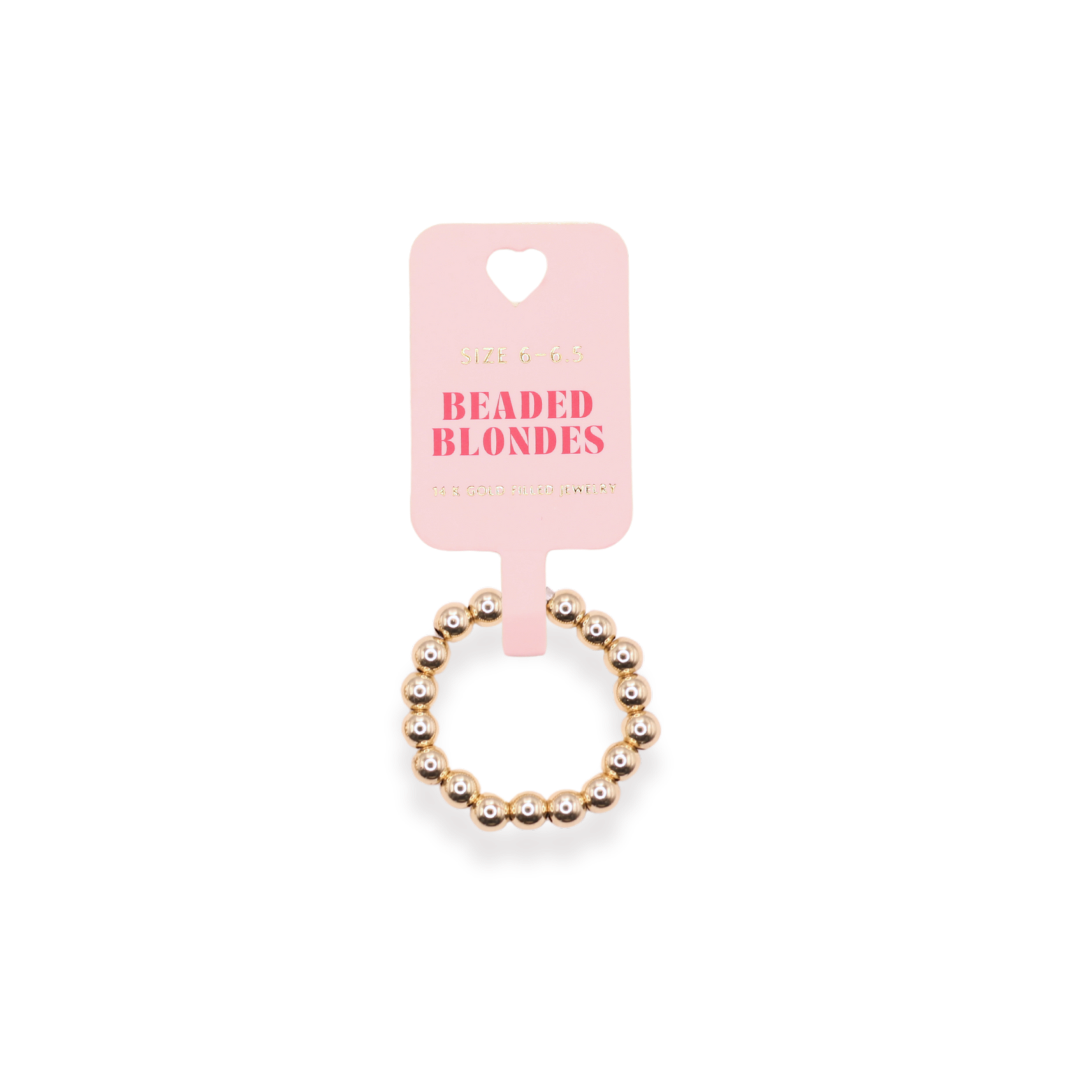 4MM Gold Beaded Ring