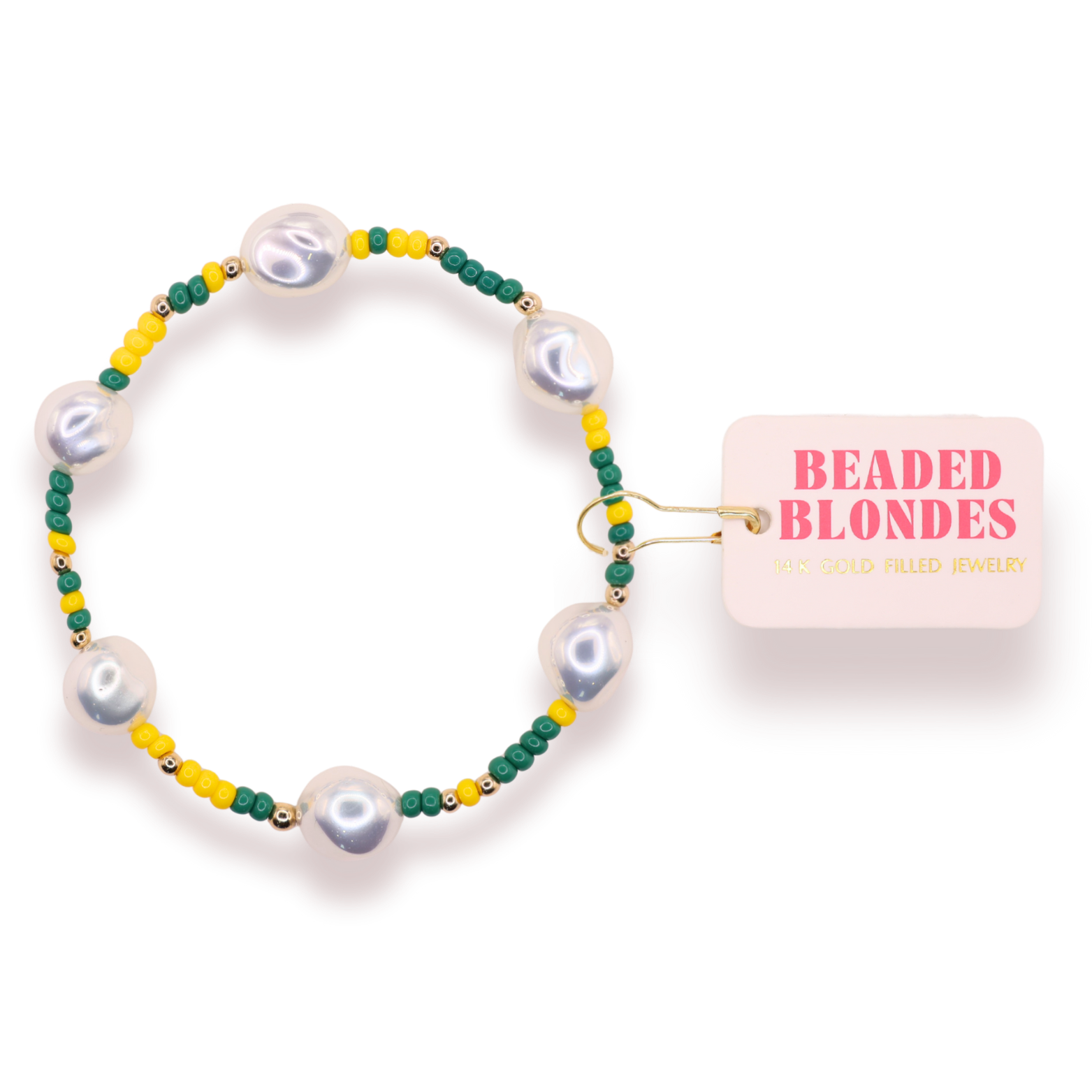 Green and Yellow Sadie Sprinkle Bracelet