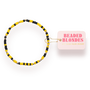 Yellow and Black Sprinkle Bracelet