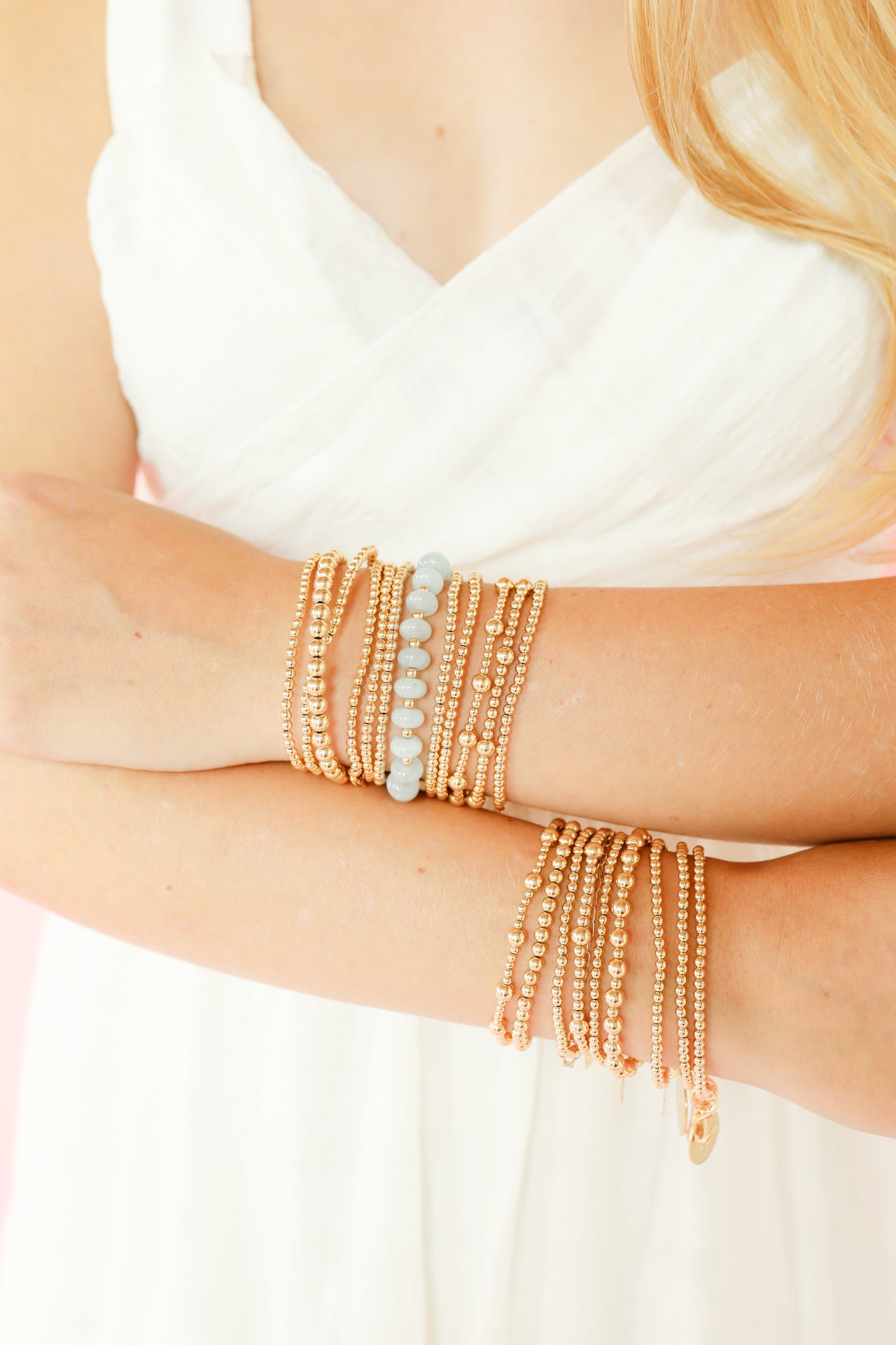 Light Blue Gemstone Bracelet (Sale)