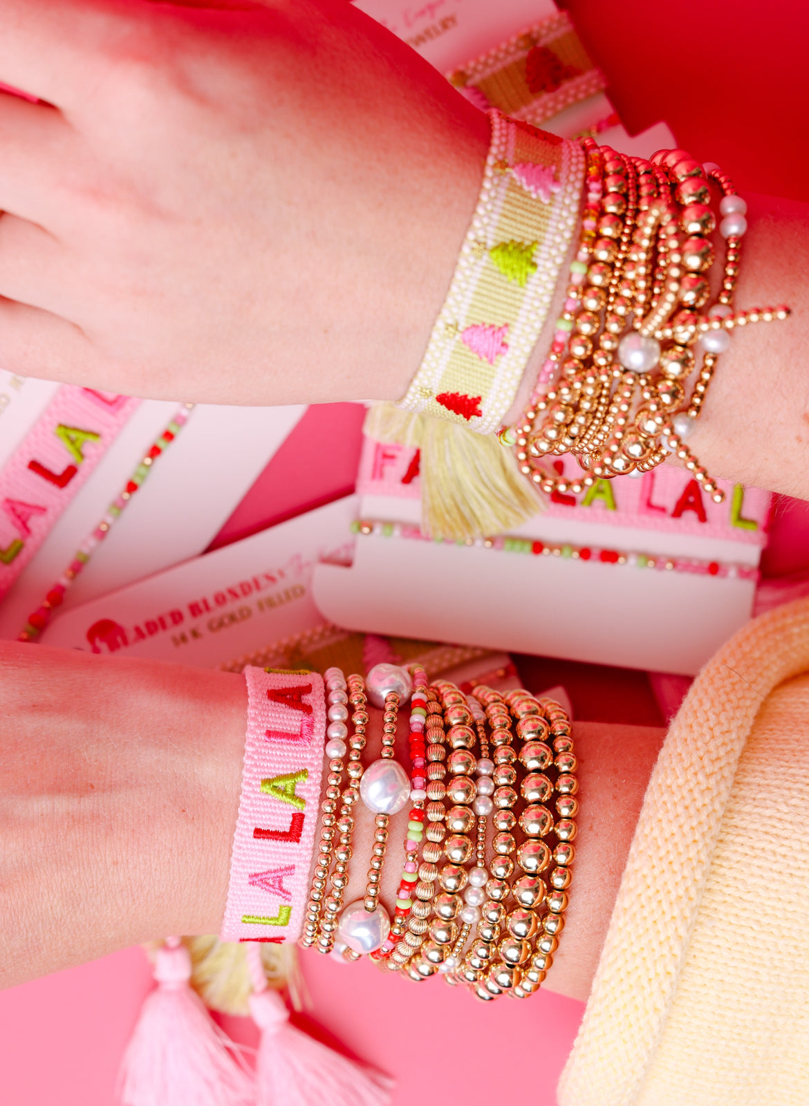 Fa La La BB X KC Christmas Tassel Stack