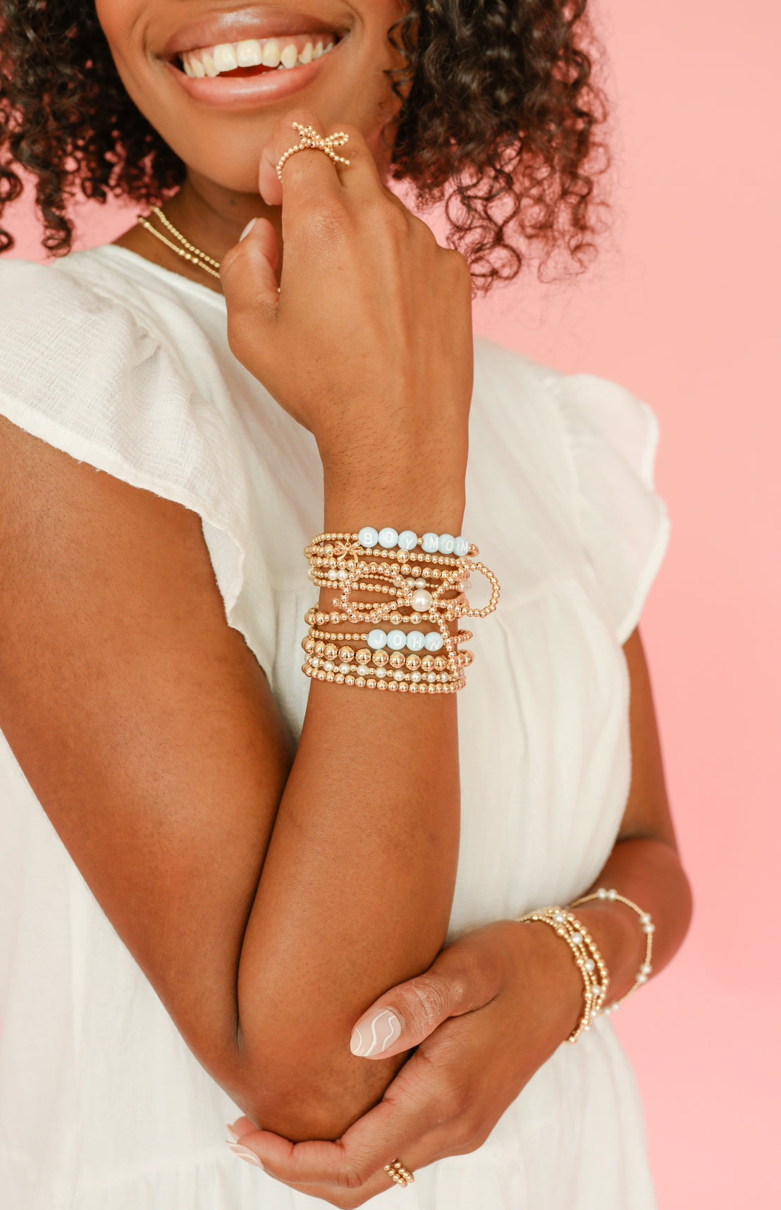 Boy Mom Charm Bracelet