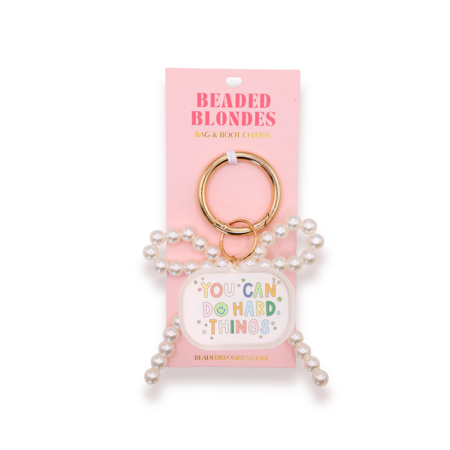 You Can Do Hard Things Bag & Boot Charm