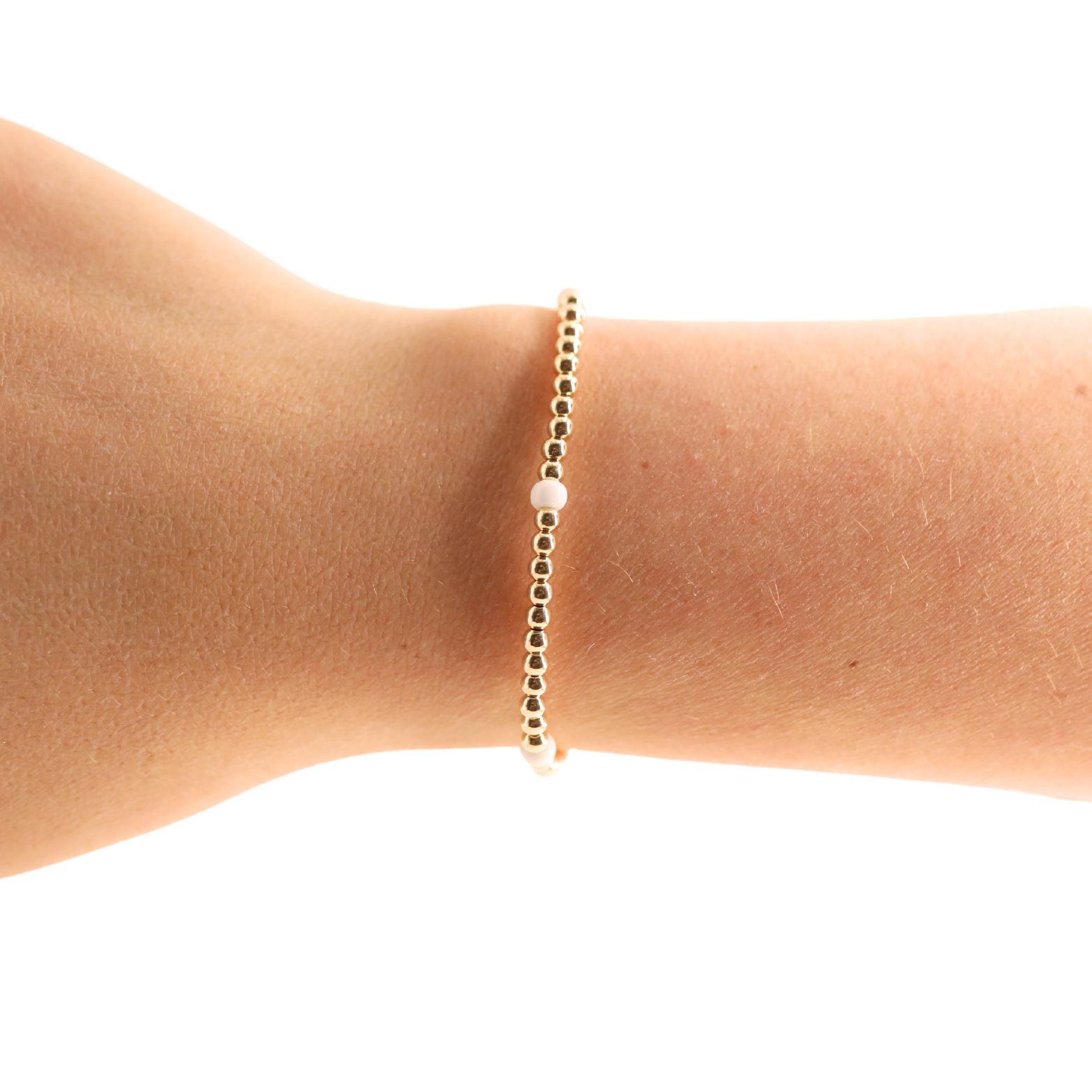 White Poppi Bracelet