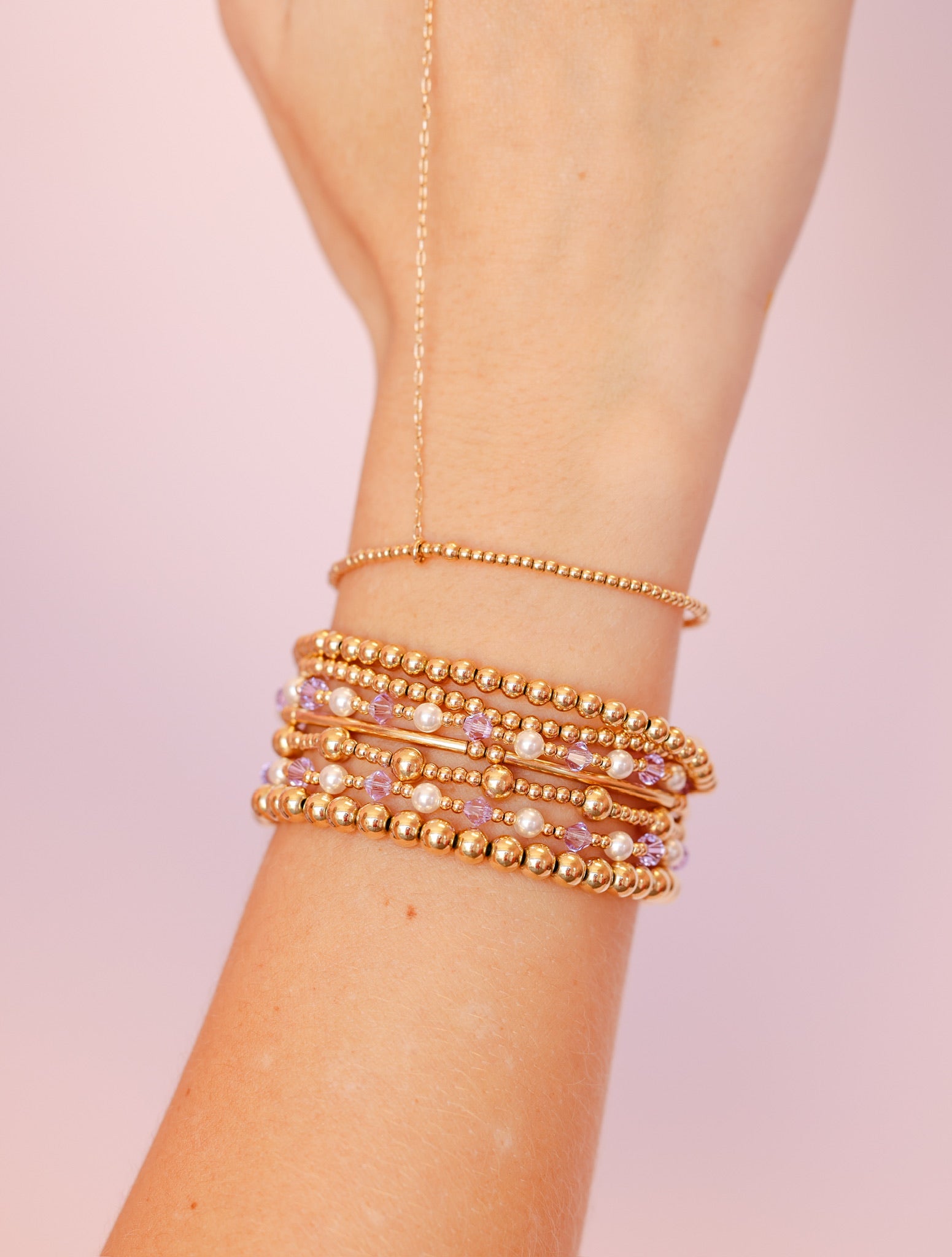 Light Purple Pearl June Bracelet