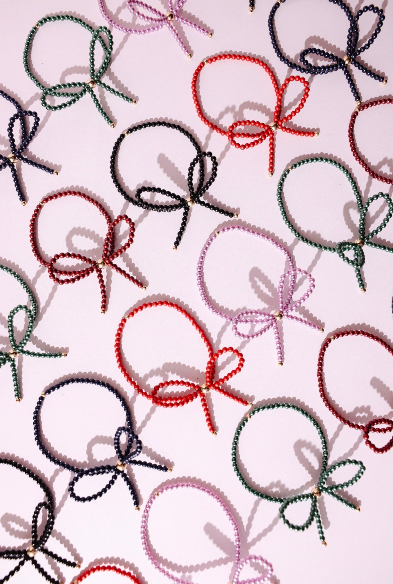Purple Pearl Bow Bracelet