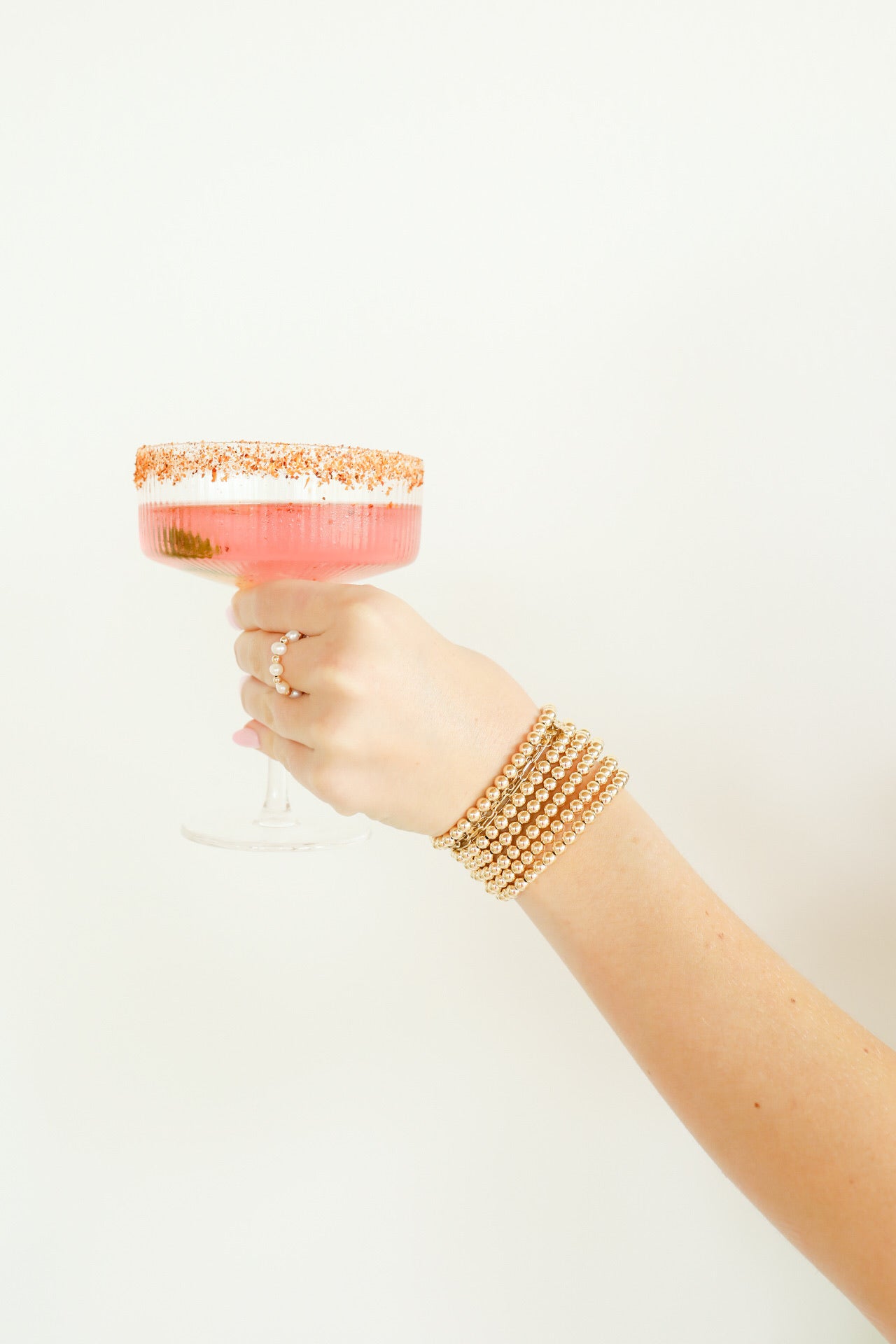 5MM Gold Beaded Bracelet