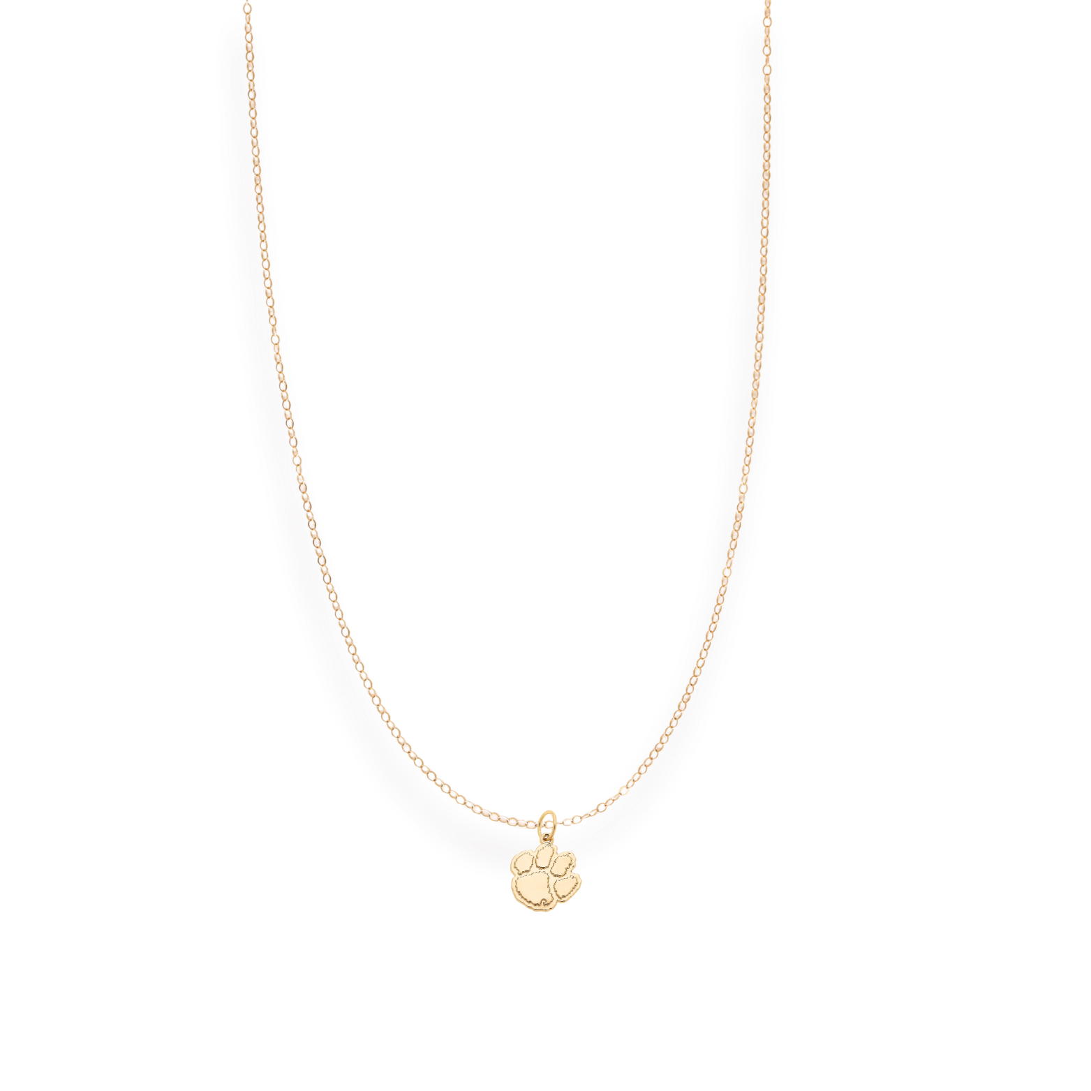 Clemson Logo Charm Necklace