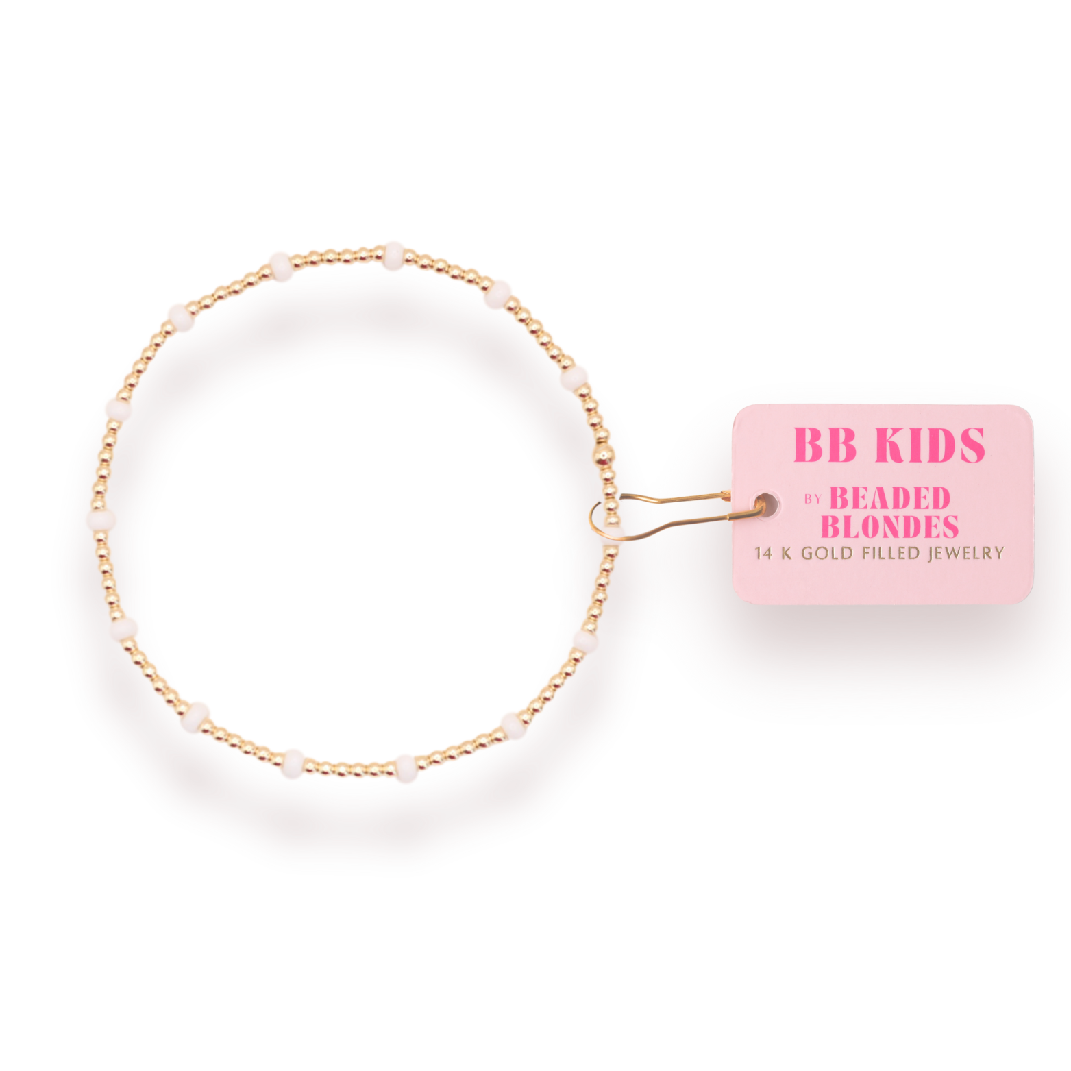 White Dainty Poppi Bracelet (Kids Size)