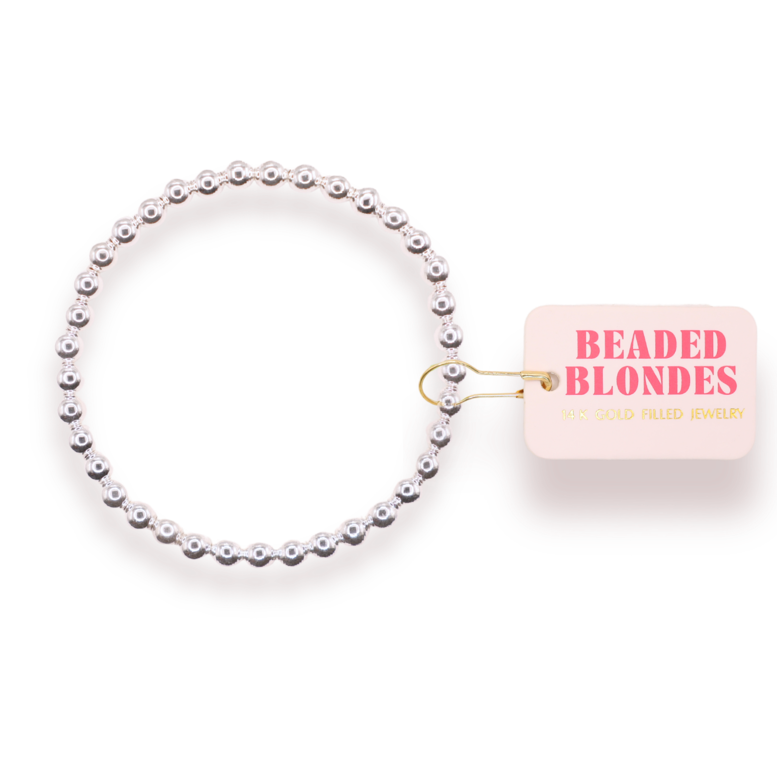 5MM Silver Beaded Bracelet