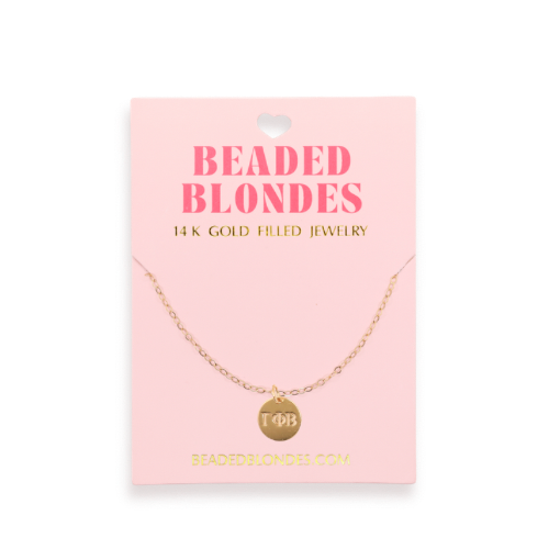 Gamma Phi Beta Charm Necklace