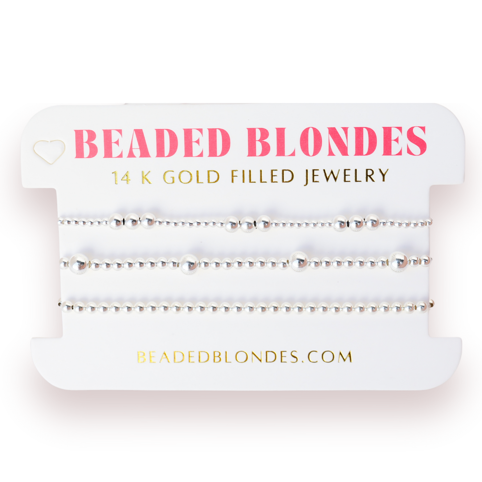 Say ILY Stack in Silver