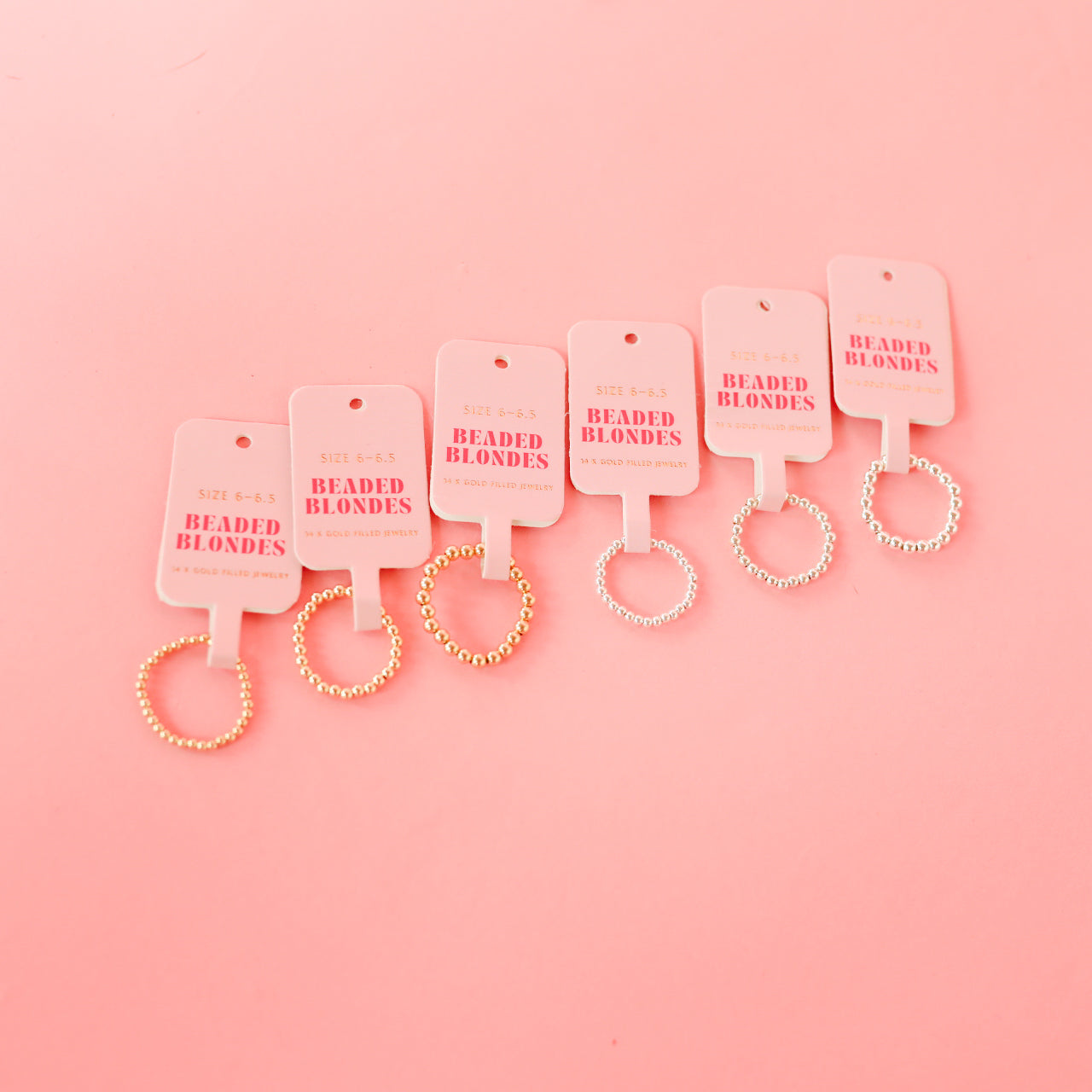 Ella 2.5MM Beaded Band Ring in Silver