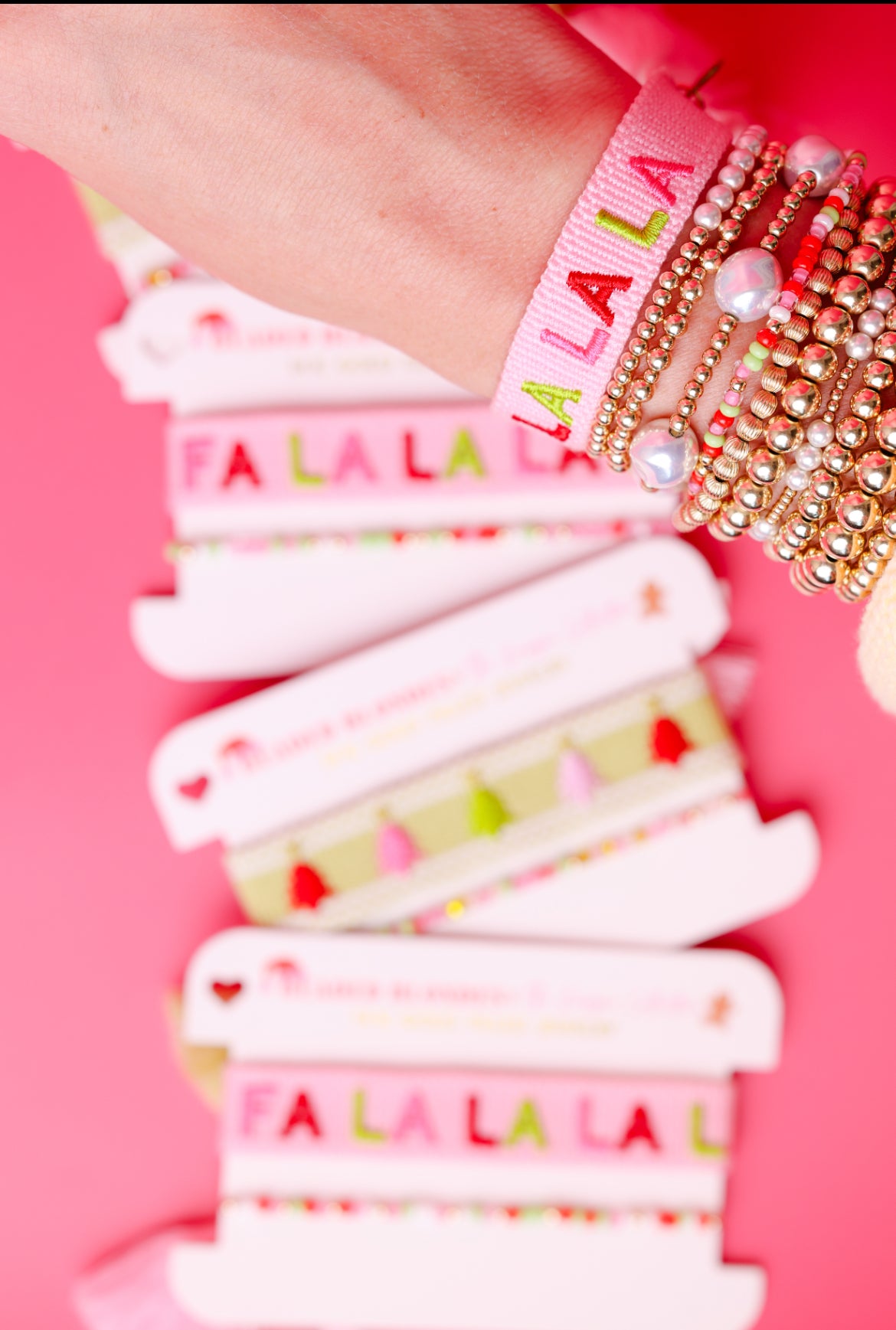 Fa La La BB X KC Christmas Tassel Stack