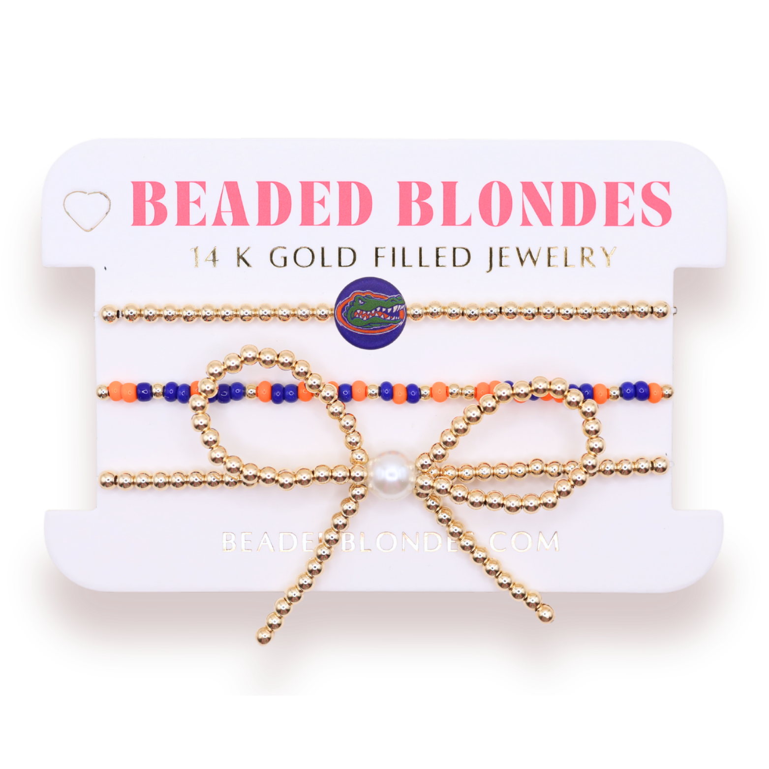 Florida/Gators Logo Bow Stack of 3