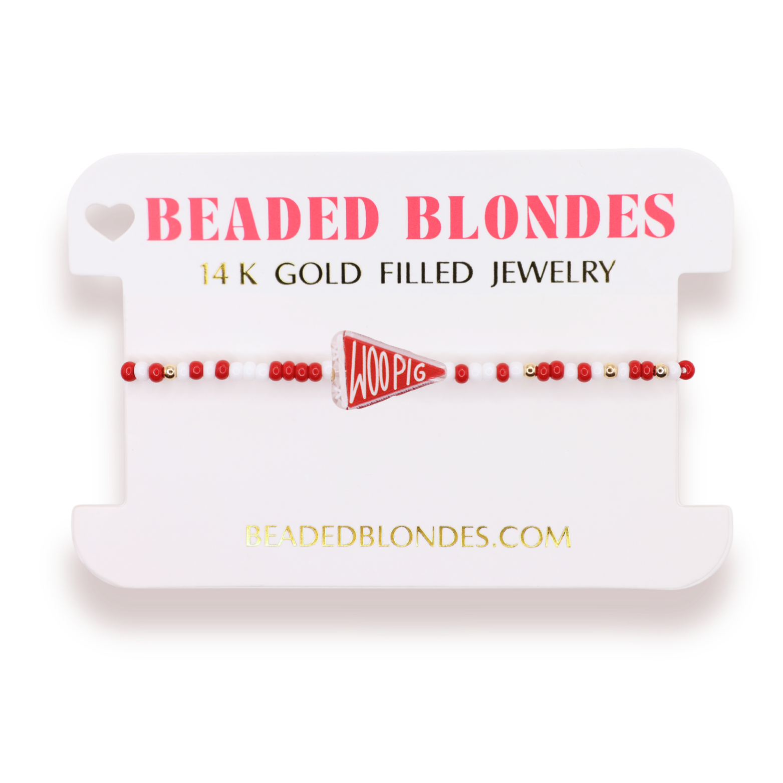Woo Pig Flag Bracelet on Color