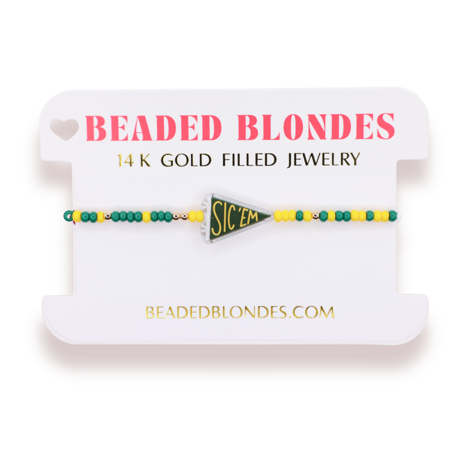 Sic ‘Em Flag Bracelet on Color