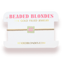 Delta Zeta Block Bracelet on Gold