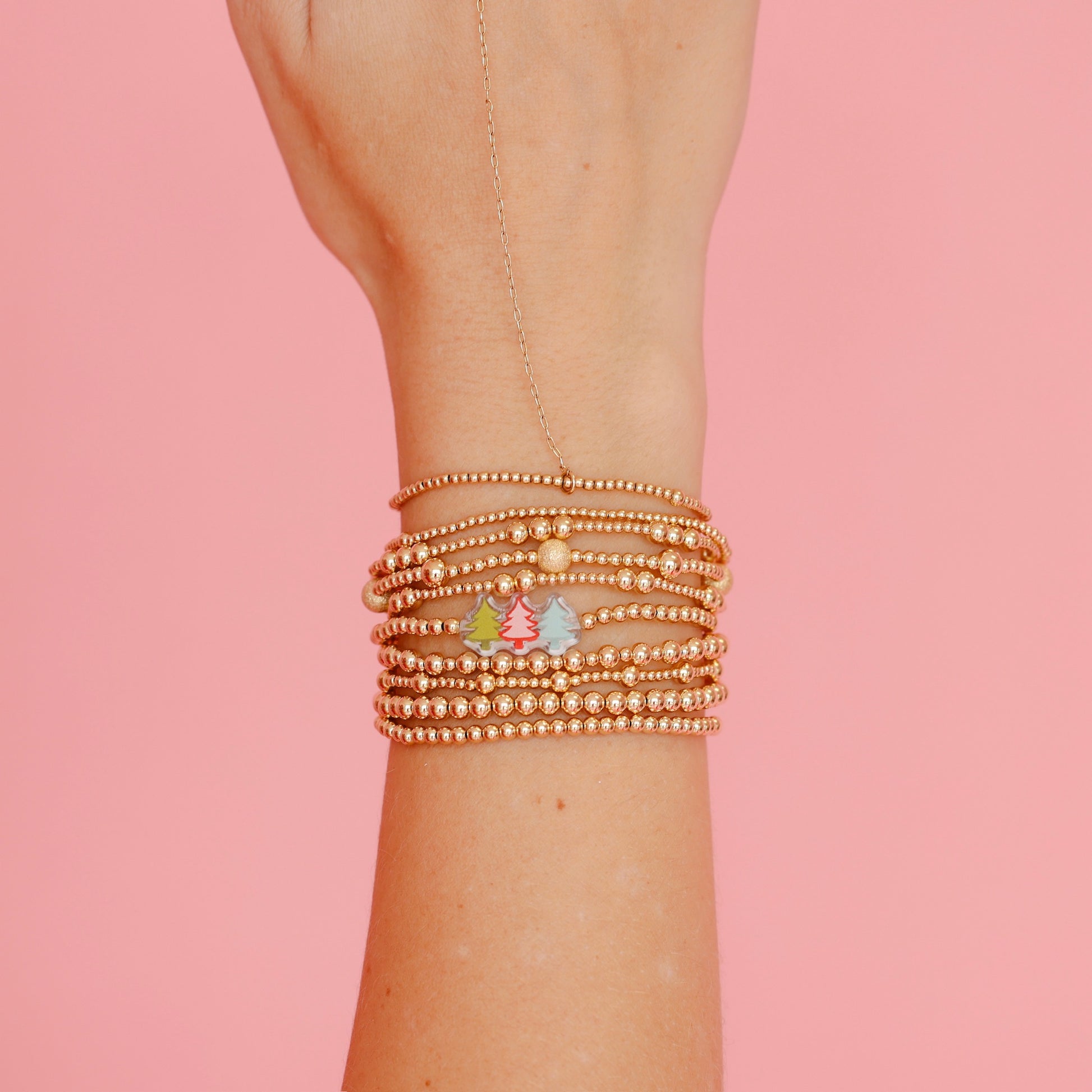 Tree Trio Holiday Bracelet