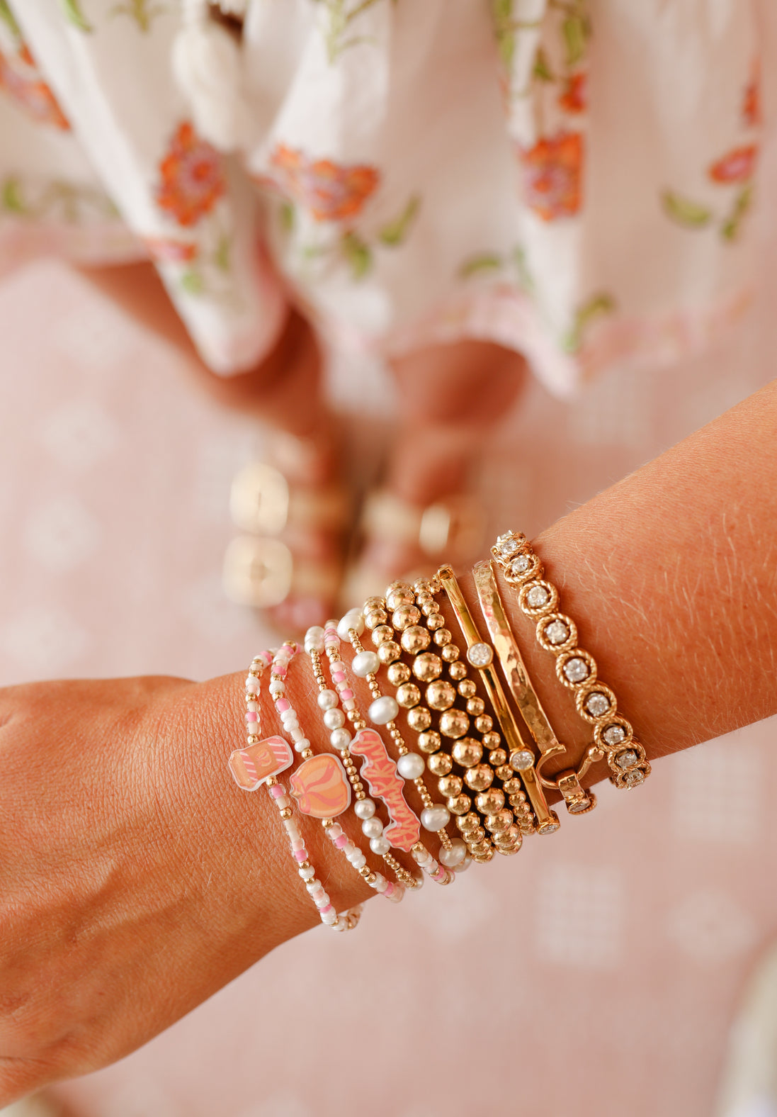Pink Harvest Sprinkle Bracelet