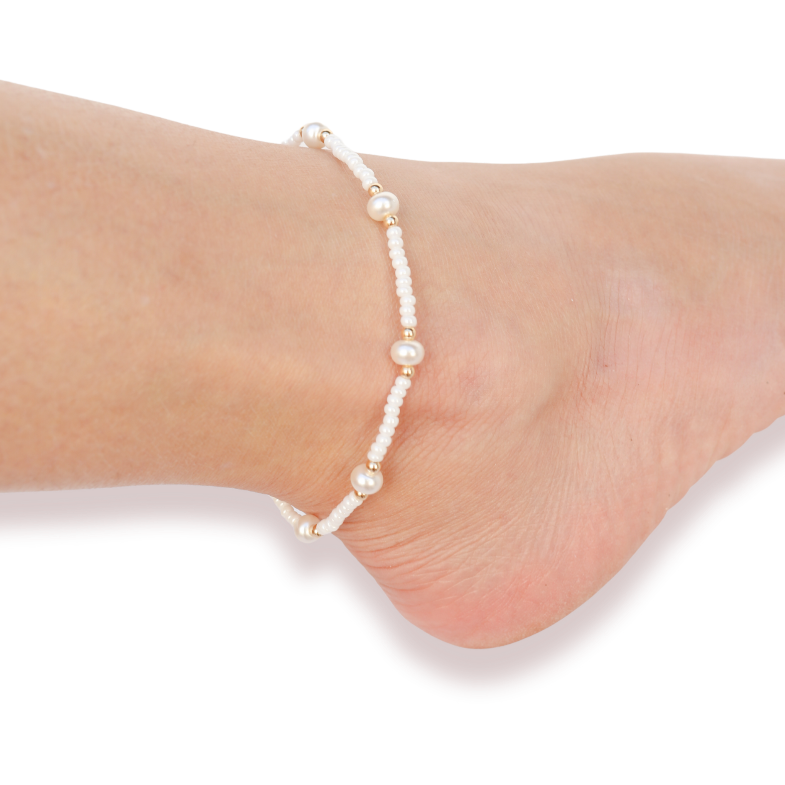 Luster White Pearl Anklet