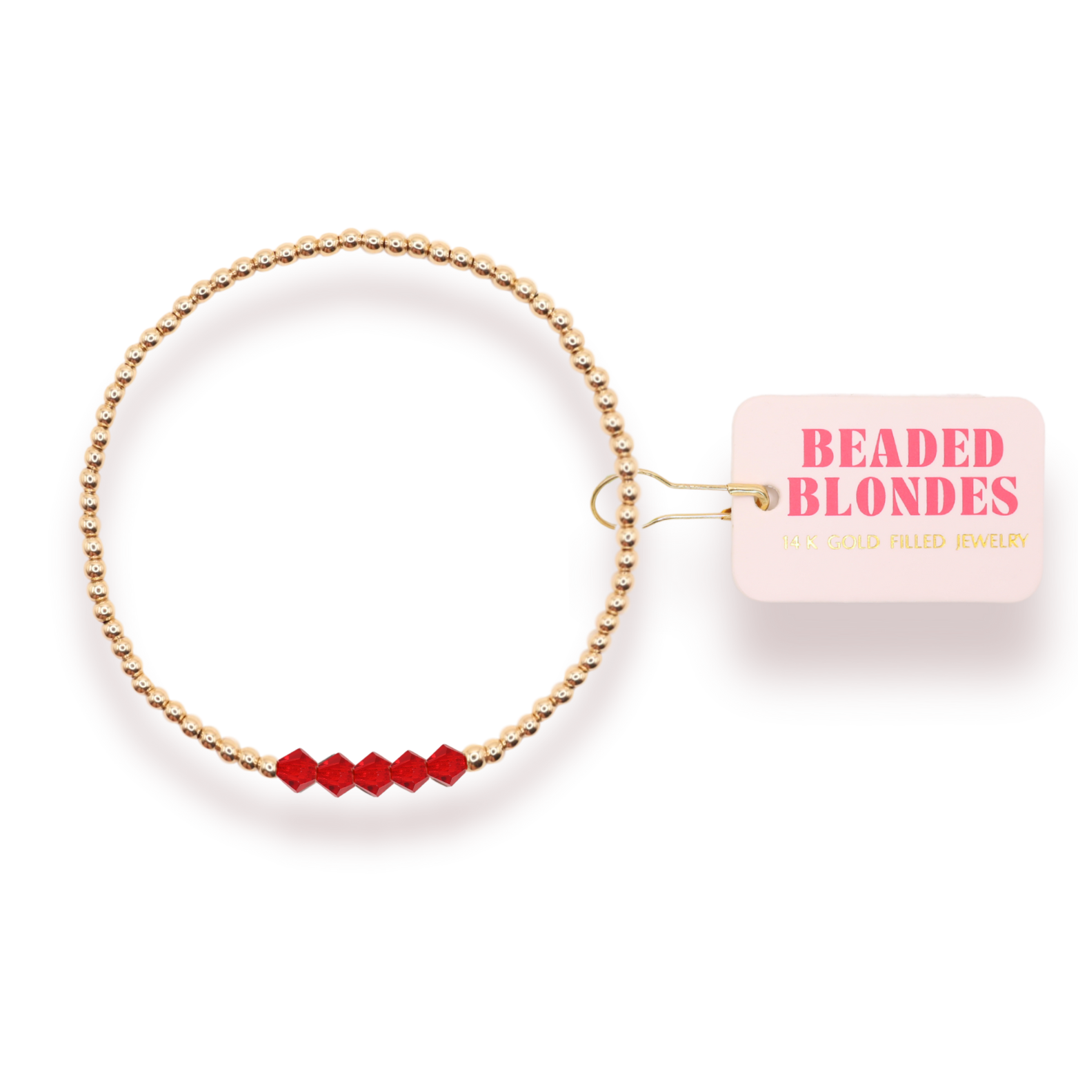 Bright Red Kim Bracelet