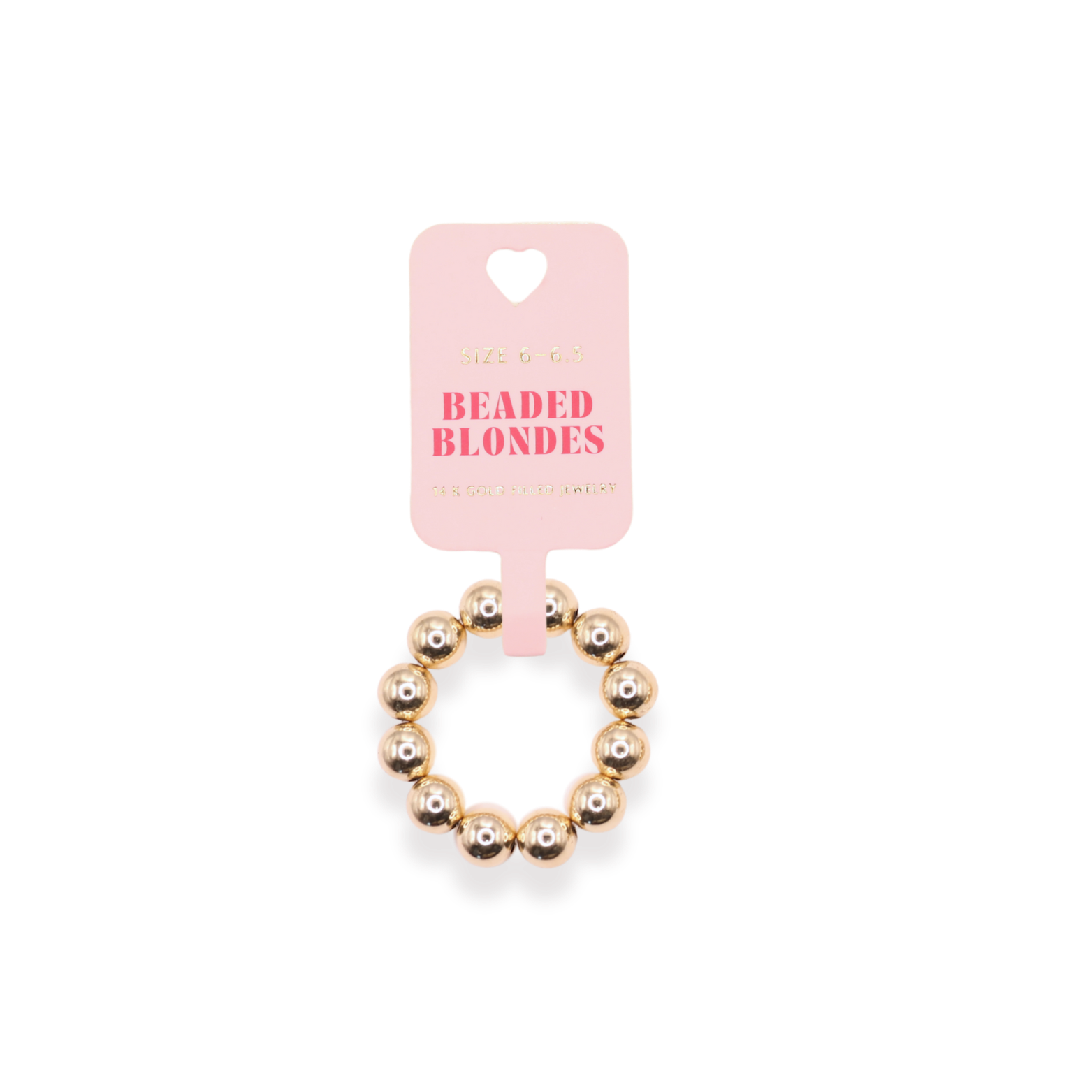 6MM Gold Beaded Ring