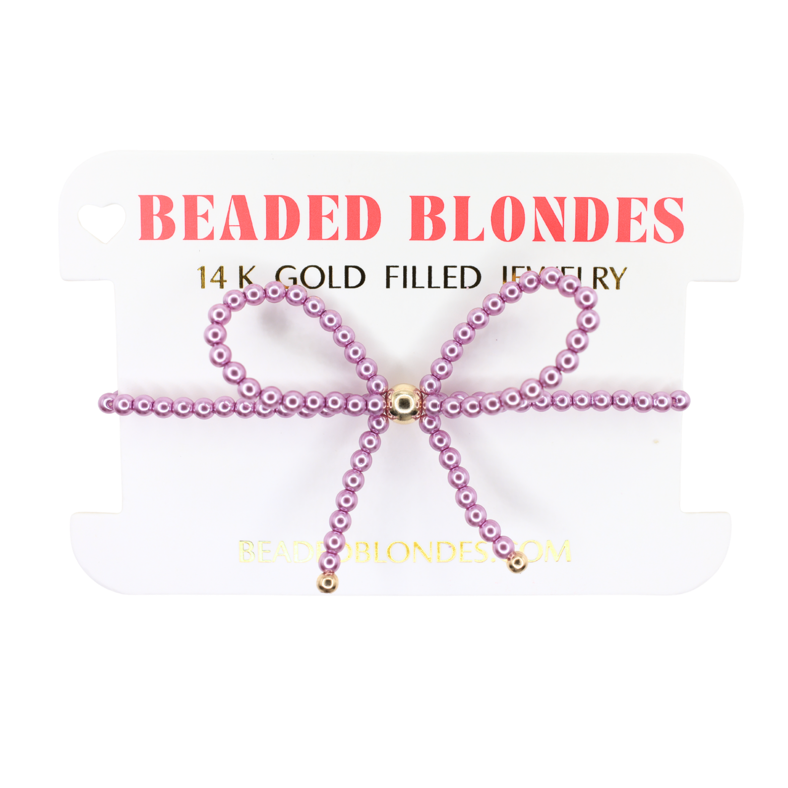 Purple Pearl Bow Bracelet