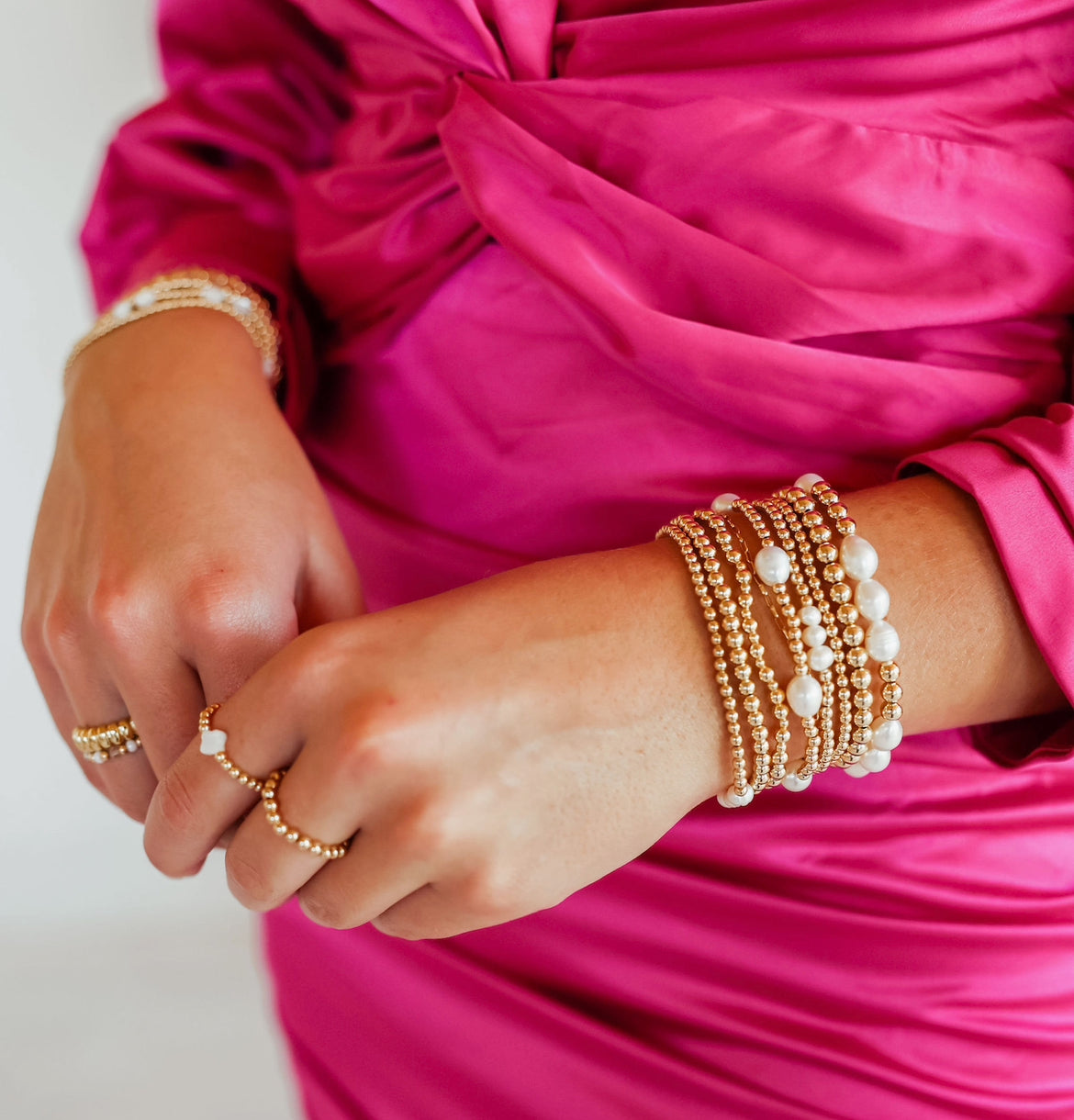 Harper Pearl Bracelet in Gold