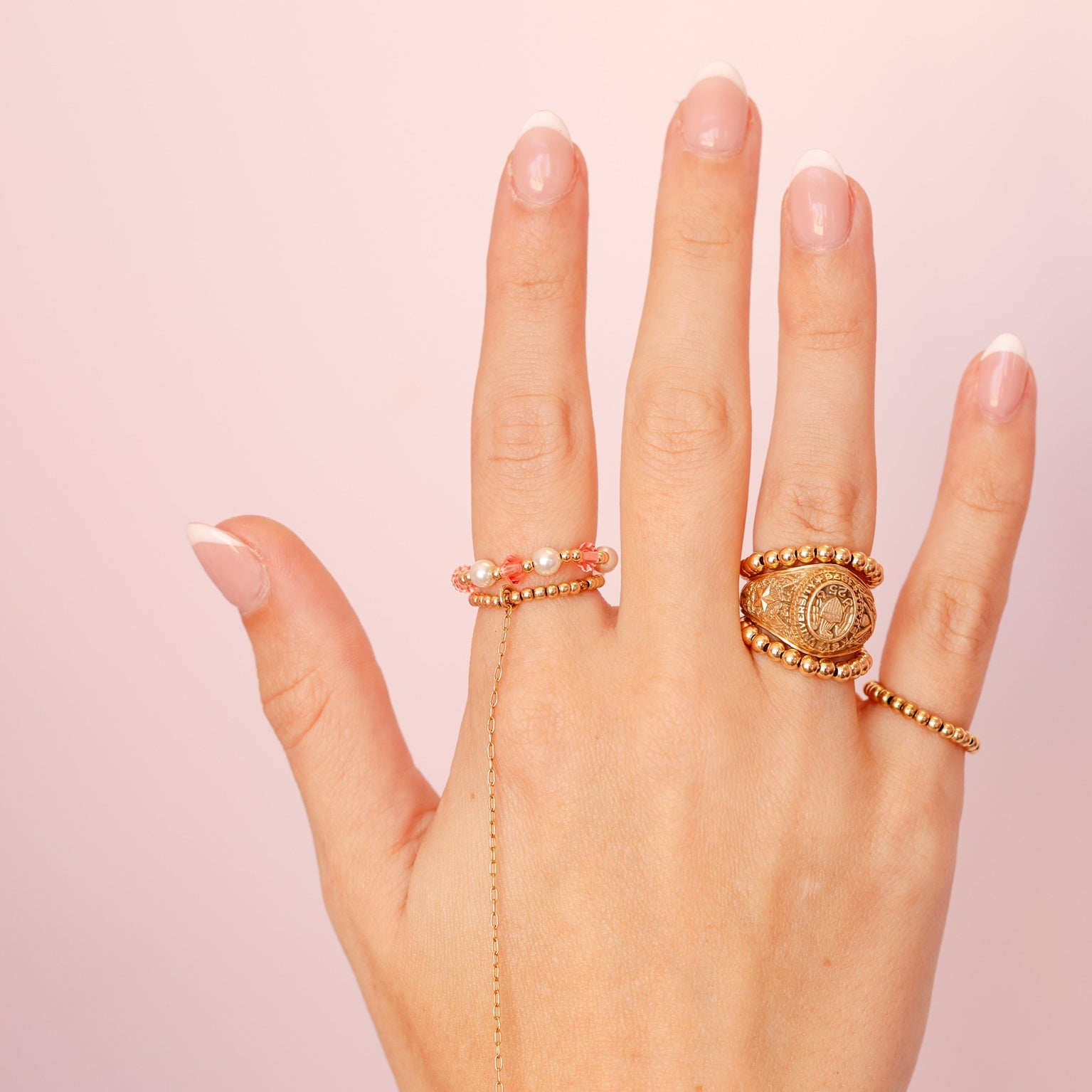 Pink Pearl June Ring