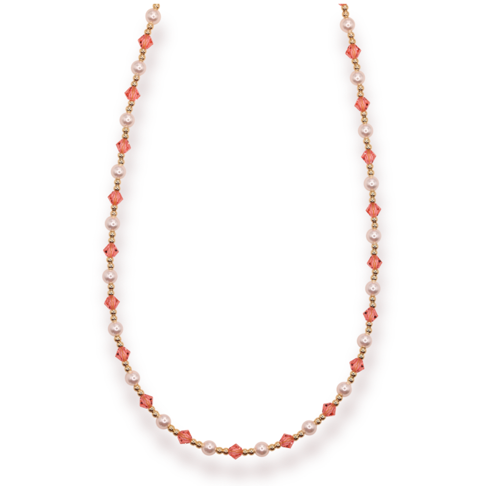 Pink Pearl June Necklace