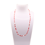 Bright Red & White Sprinkle Necklace