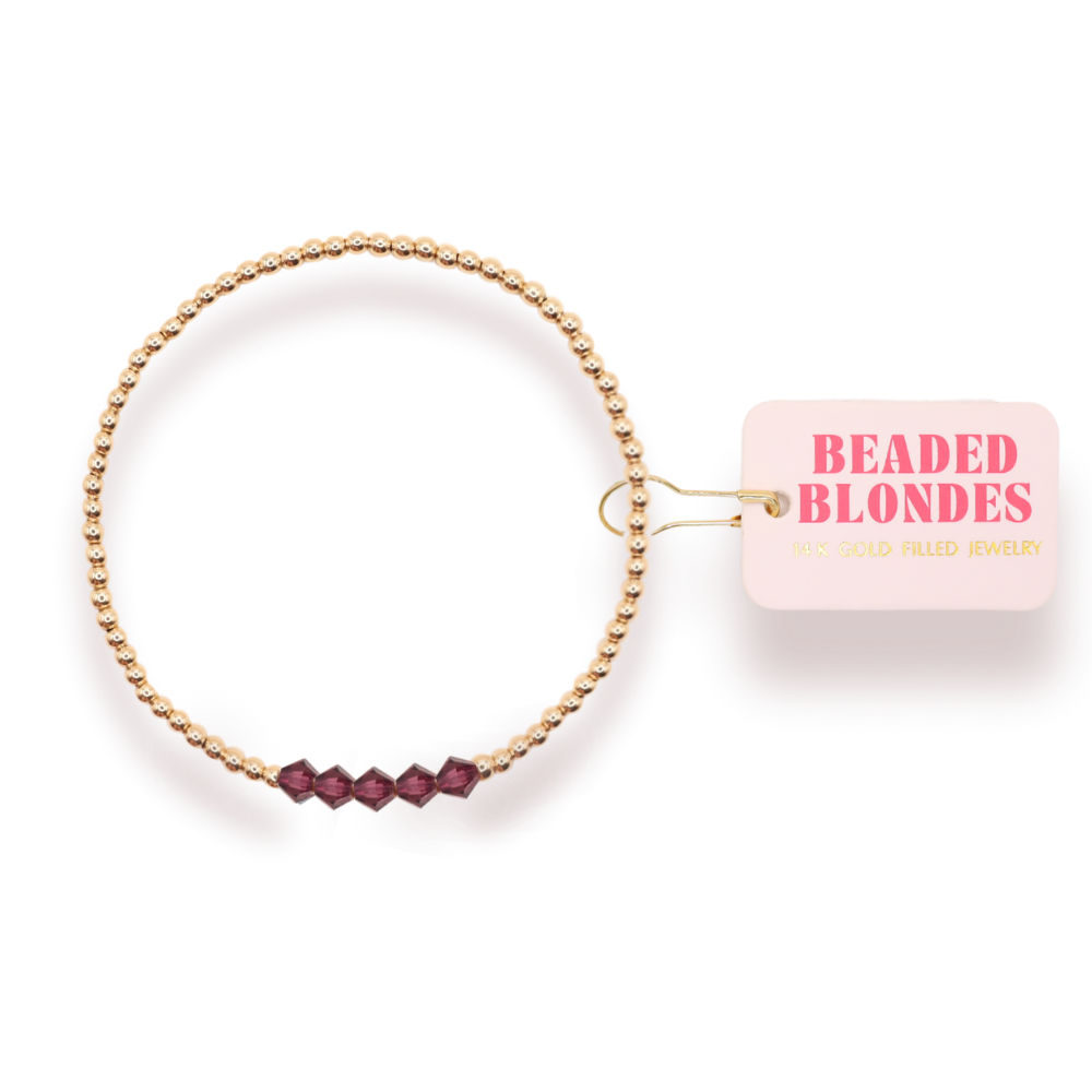 Plum Purple Kim Bracelet