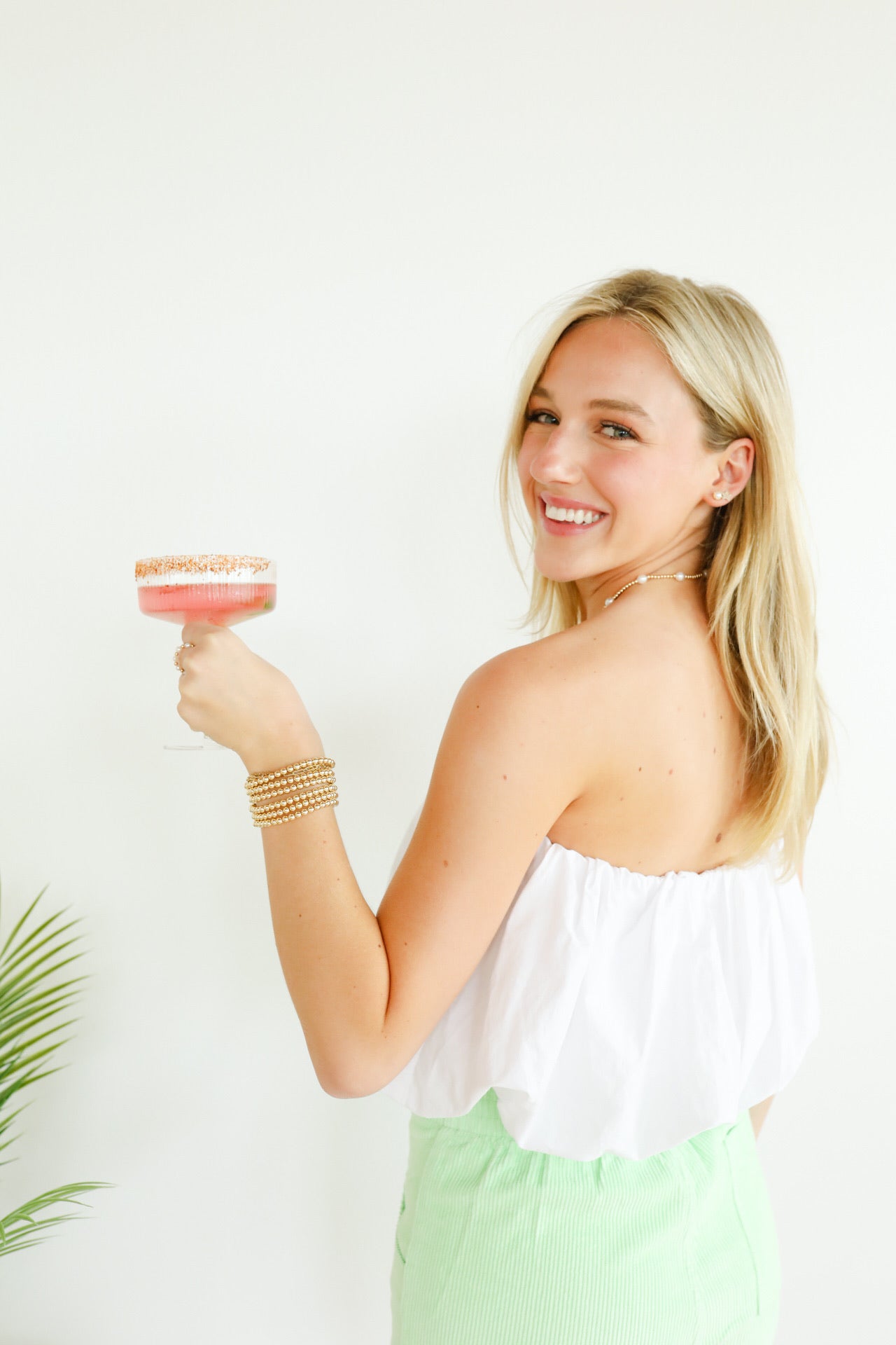 5MM Gold Beaded Bracelet