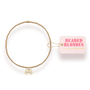 Mississippi State Logo Charm Bracelet on Gold