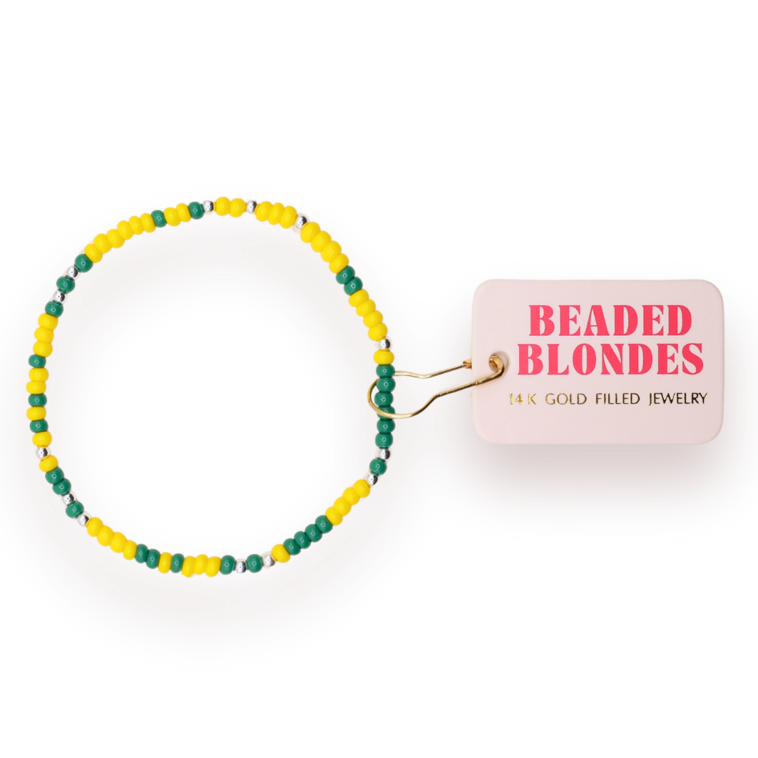 Green & Yellow Sprinkle Bracelet