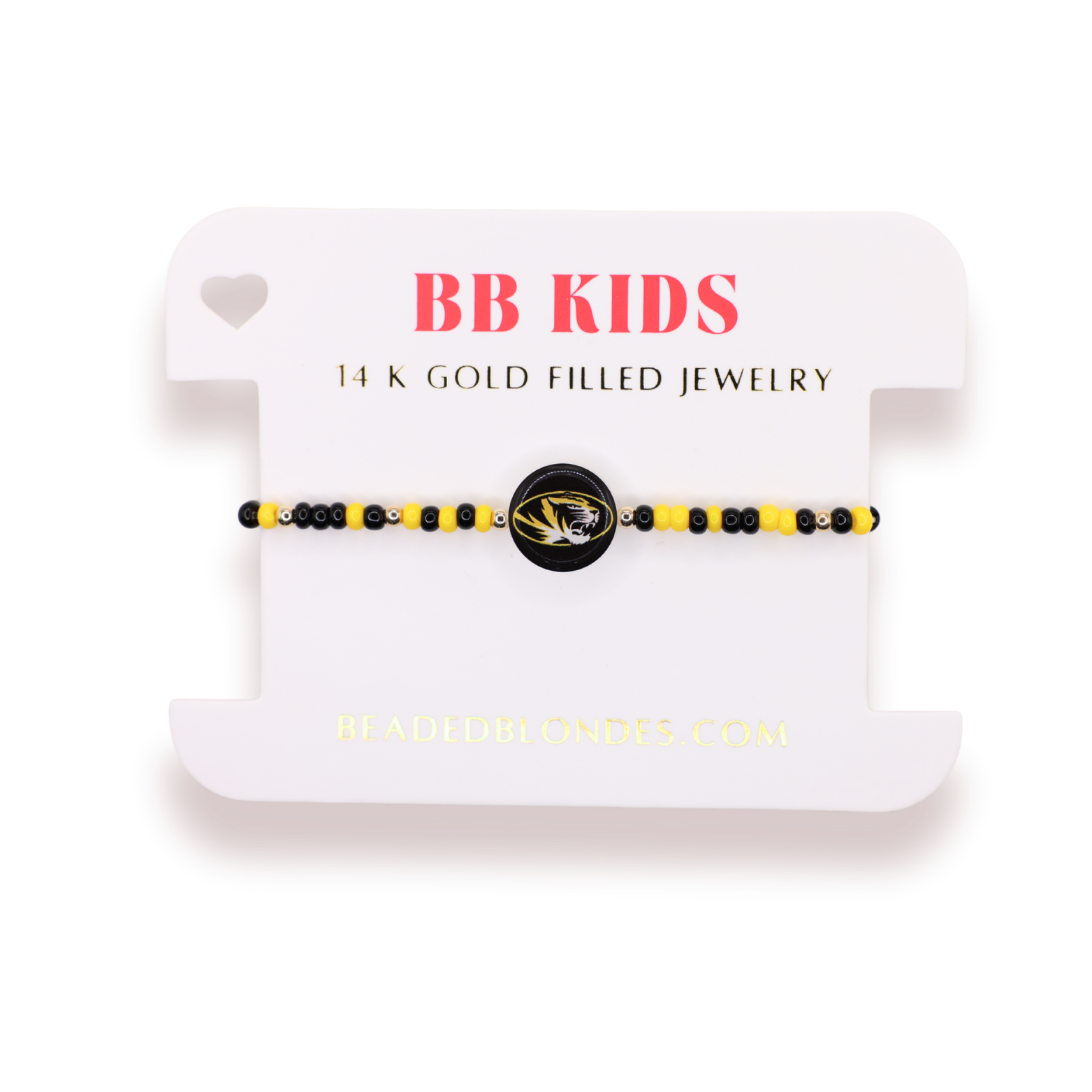 Mizzou Logo Flip Bracelet on Color (Kids Size)