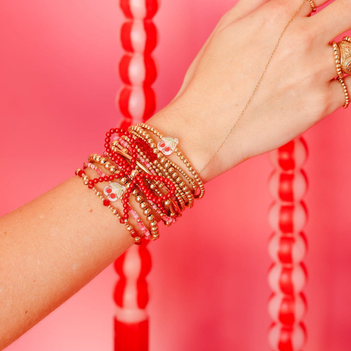 Cherry Sprinkle Bracelet