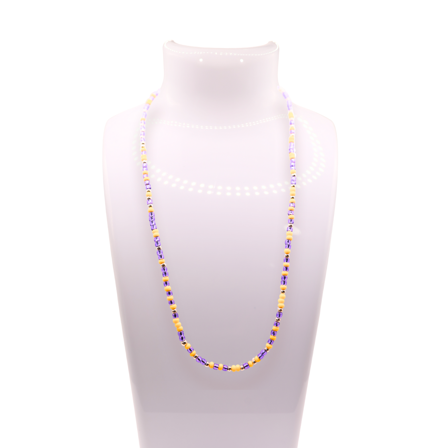 Purple & Yellow Sprinkle Necklace