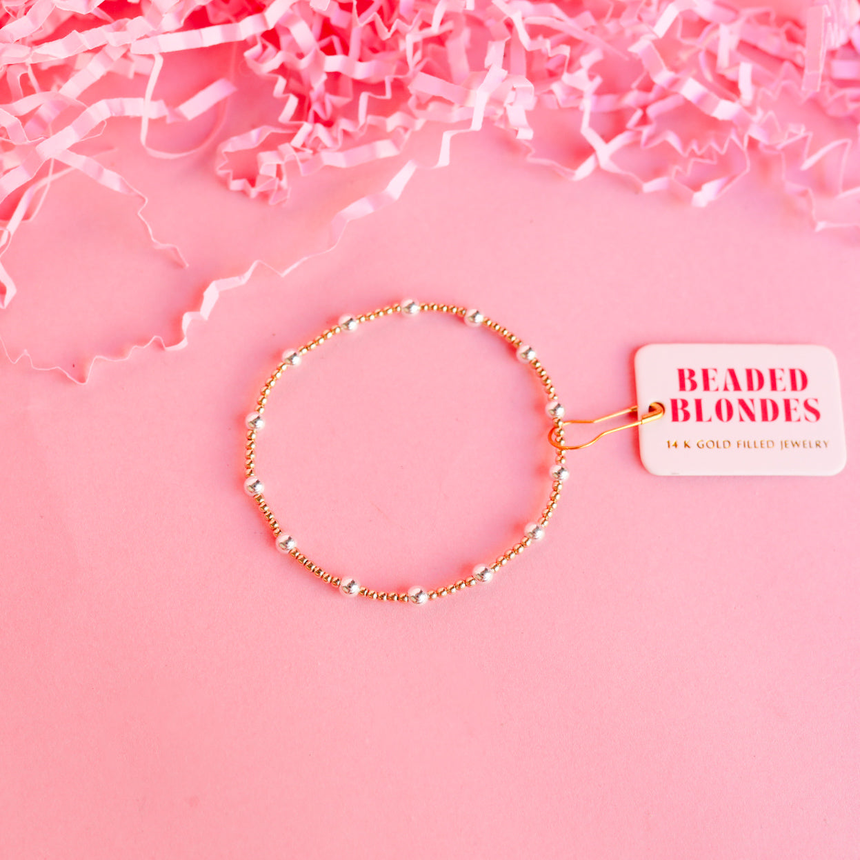 June Bracelet in Gold with Silver