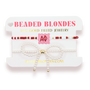 Alpha Phi Block Bracelet + Pearl Bow Stack of 2