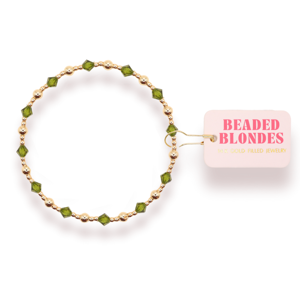 Olive Green June Bracelet