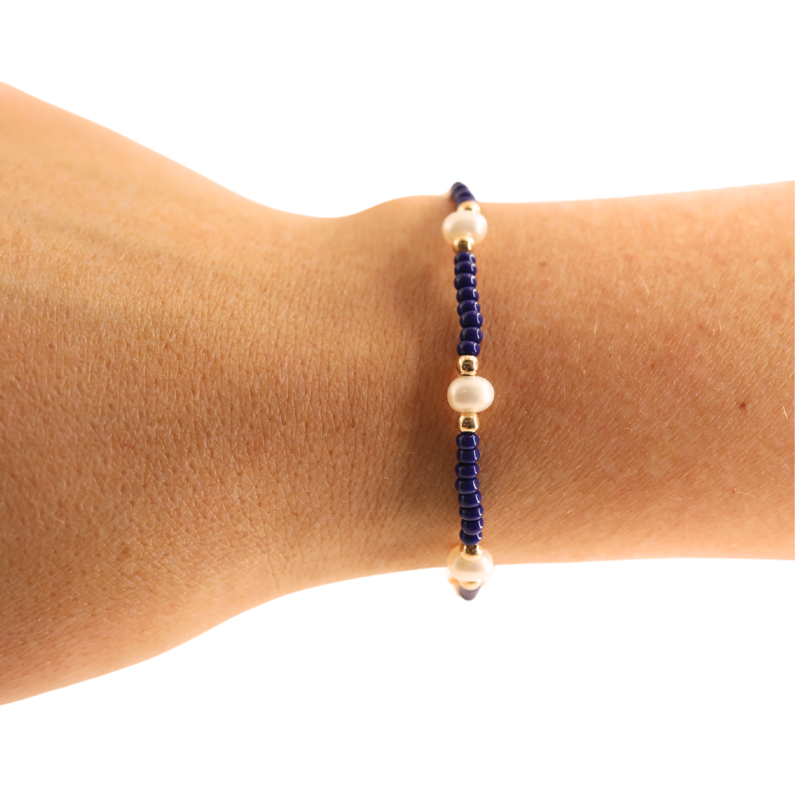 Navy Pearl Bracelet