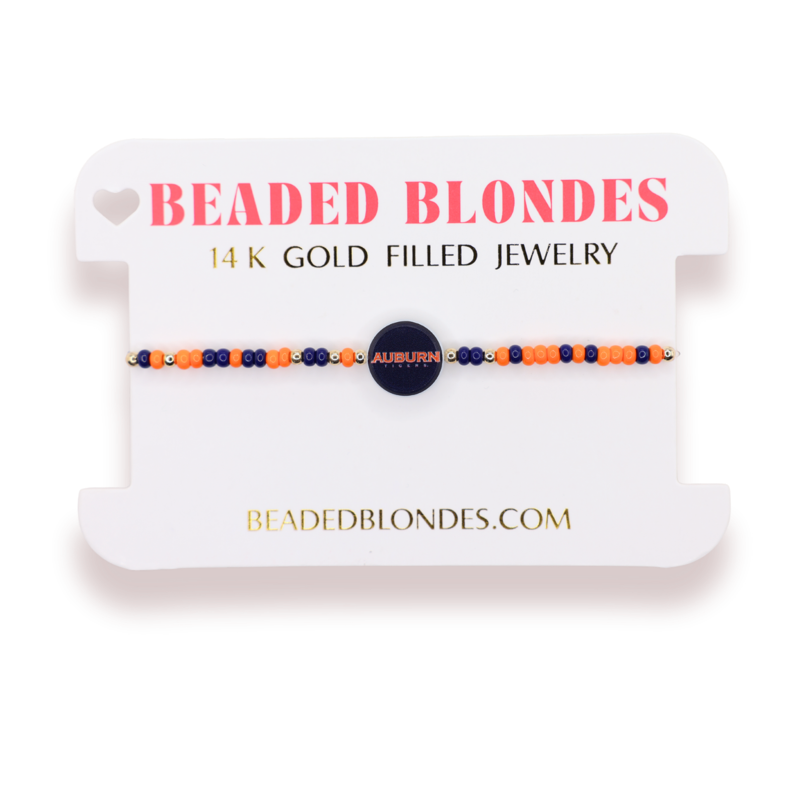 Auburn Logo Flip Bracelet on Color